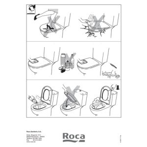 Roca Senso A801511004 toiletzitting met deksel wit