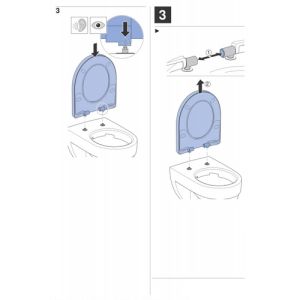 Geberit Renova Plan 500692011 toiletzitting met deksel wit