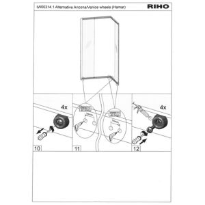 Riho 566000101 douchedeur wieltje
