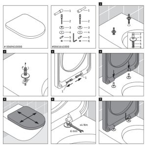 Duravit Architec 0069610000 toiletzitting met deksel wit