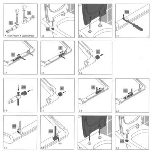 Duravit D-Code 1004470000 softclose cilinder voor toiletzitting D-Code 006739 (set van 2)