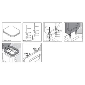 Duravit Serie 1930 0062210000 toiletzitting met deksel walnoot *niet meer leverbaar*