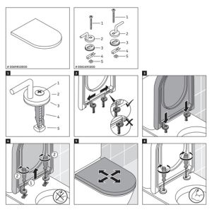 Duravit Starck 2 0069810000 toiletzitting met deksel wit