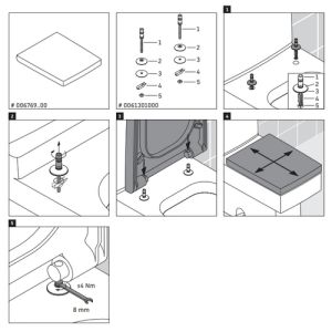 Duravit Vero 0067690000 toiletzitting met deksel wit