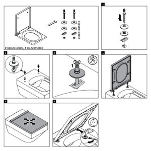 Duravit Vero Air 0022010000 toiletzitting met deksel wit