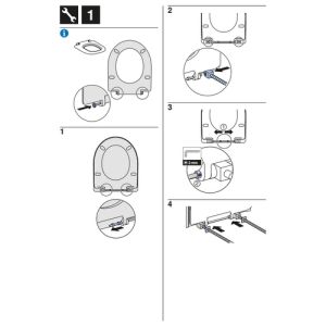 Geberit 300 Comfort Square S8H51103000G toiletzitting met deksel wit *niet meer leverbaar*
