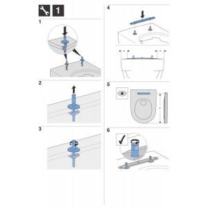 Geberit Renova Plan 572180000 toiletzitting met deksel wit