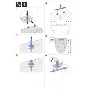 Geberit Renova Plan 573075000 toiletzitting met deksel wit