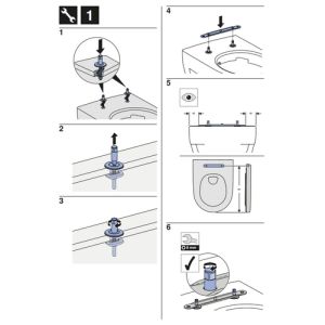 Geberit Renova Plan 573085000 toiletzitting met deksel wit
