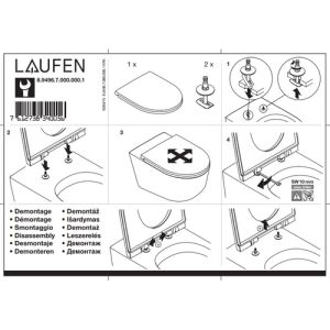 Laufen Pro slim 8949670000001 bevestiging voor closetzitting