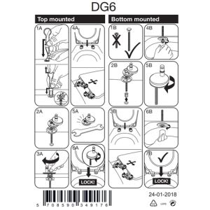 Pressalit 300 Slim 1012000-DG6999 toiletzitting met deksel wit