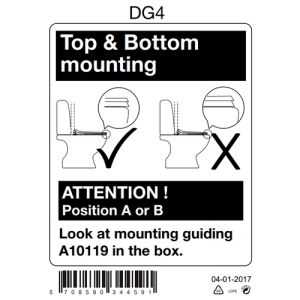 Pressalit Projecta D Solid Pro 1008011-DG4925 toiletzitting met deksel wit polygiene