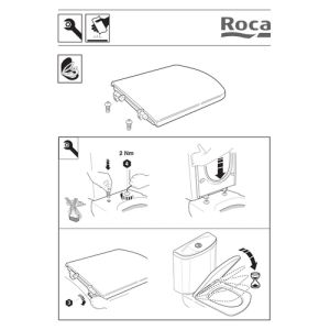Roca Senso A801512004 toiletzitting met deksel wit