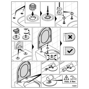 Villeroy en Boch Subway 3.0 8M426101 toiletzitting met deksel white alpine