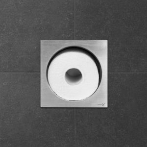 Looox Closed CL2 reserverolhouder voor 1 rol inbouw RVS