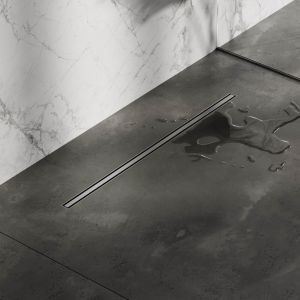 Brauer DR-XS70NG douchegoot XS met flens en draaibare sifon 3 x 70cm RVS geborsteld