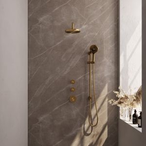 Brauer Edition 5-GG-080 thermostatische inbouw regendouche SET 21 goud geborsteld PVD
