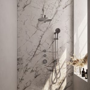 Brauer Edition 5-NG-038 thermostatische inbouw regendouche SET 20 RVS geborsteld PVD