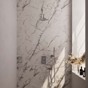 Brauer Edition 5-NG-050 thermostatische inbouw regendouche 3-weg omstelling SET 27 RVS geborsteld PVD