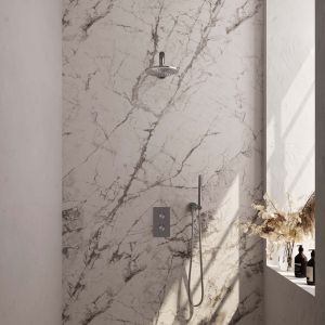 Brauer Edition 5-NG-052 thermostatische inbouw regendouche 3-weg omstelling SET 25 RVS geborsteld PVD