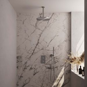 Brauer Edition 5-NG-055 thermostatische inbouw regendouche 3-weg omstelling SET 30 RVS geborsteld PVD