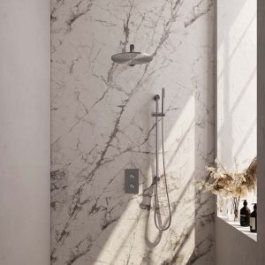 Brauer Edition 5-NG-065 thermostatische inbouw regendouche 3-weg omstelling SET 38 RVS geborsteld PVD