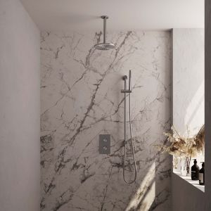 Brauer Edition 5-NG-066 thermostatische inbouw regendouche 3-weg omstelling SET 41 RVS geborsteld PVD