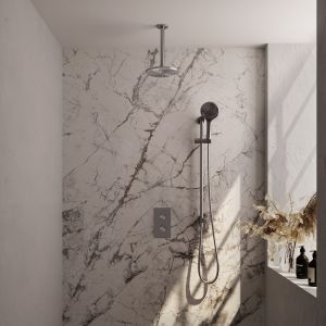 Brauer Edition 5-NG-072 thermostatische inbouw regendouche 3-weg omstelling SET 47 RVS geborsteld PVD