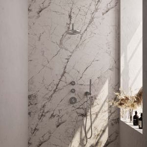 Brauer Edition 5-NG-074 thermostatische inbouw regendouche SET 03 RVS geborsteld PVD