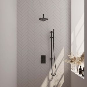 Brauer Edition 5-S-064 thermostatische inbouw regendouche 3-weg omstelling SET 37 mat zwart