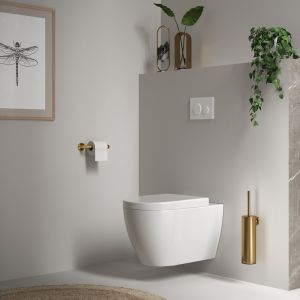 Brauer 5-GG-150 toiletrolhouder goud geborsteld pvd