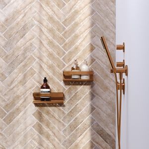 Brauer 5-GK-224 doucherek 23cm koper geborsteld pvd