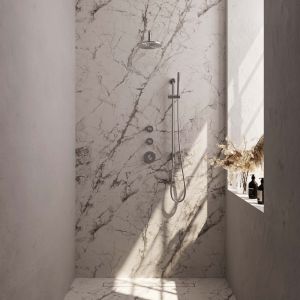 Brauer Carving 5-NG-111 thermostatische inbouw regendouche SET 15 RVS geborsteld PVD