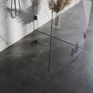 Brauer DR-MRF90NG douchegoot met multifunctioneel rooster en flens 7 x 90cm RVS geborsteld