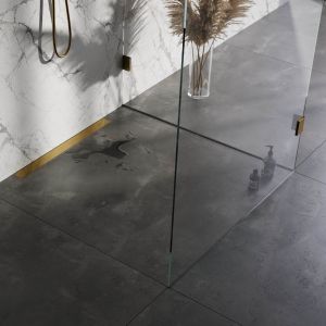 Brauer DR-MRFW70GG douchegoot met multifunctioneel rooster en flens voor wandmontage 7 x 70cm goud geborsteld PVD