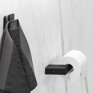 Geesa Shift Black 919909-06-R toiletrolhouder zonder klep (rechts) mat zwart