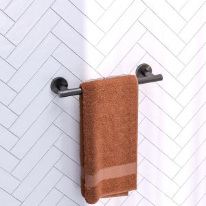 Brauer 5-GM-219 handdoekrek 30cm gunmetal geborsteld pvd