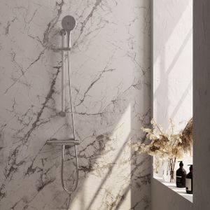 Brauer Carving 5-CE-086-2 opbouw douche thermostaatkraan SET 02 chroom