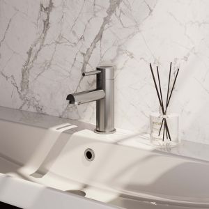 Brauer Edition 5-NG-001 lage opbouw wastafelmengkraan model A RVS geborsteld PVD