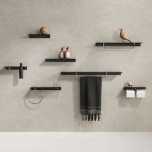 Geesa Leev 918201-06-400 planchet 40 cm zwart