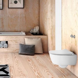 Pressalit Sway D2 994230-DF4999 toiletzitting met deksel mat wit
