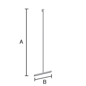 Smedbo Sideline DB2170 vloerwisser met houder mat zwart